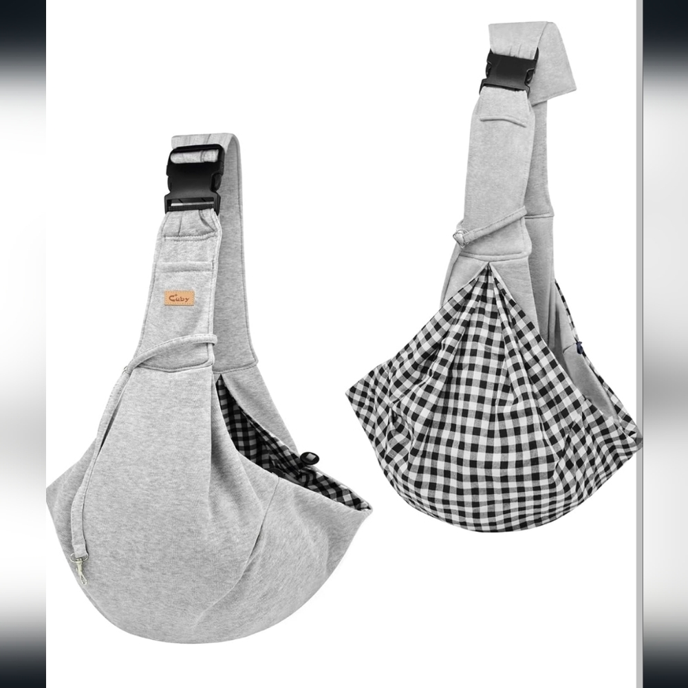 Reversible Cuby Pet Sling, gray